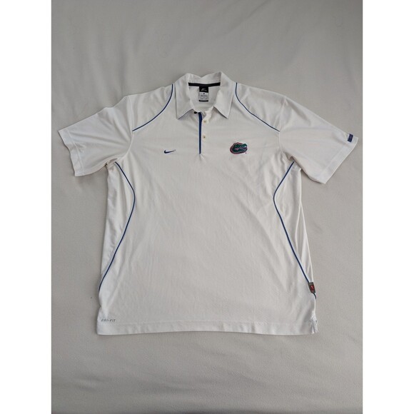 Nike Dri-Fit University Of Florida Gators Polo Shirt Men XL Extra Large 22698X - Picture 1 of 6